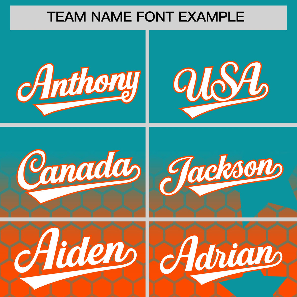 Custom Aqua Orange White Rising Stars Series Gradient Fashion Baseball Jersey| KXKSHOP