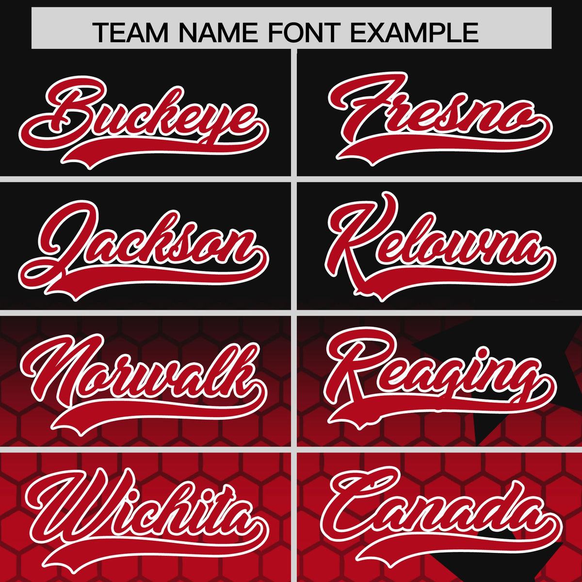 Custom Black Red White Rising Stars Series Gradient Fashion Baseball Jersey| KXKSHOP