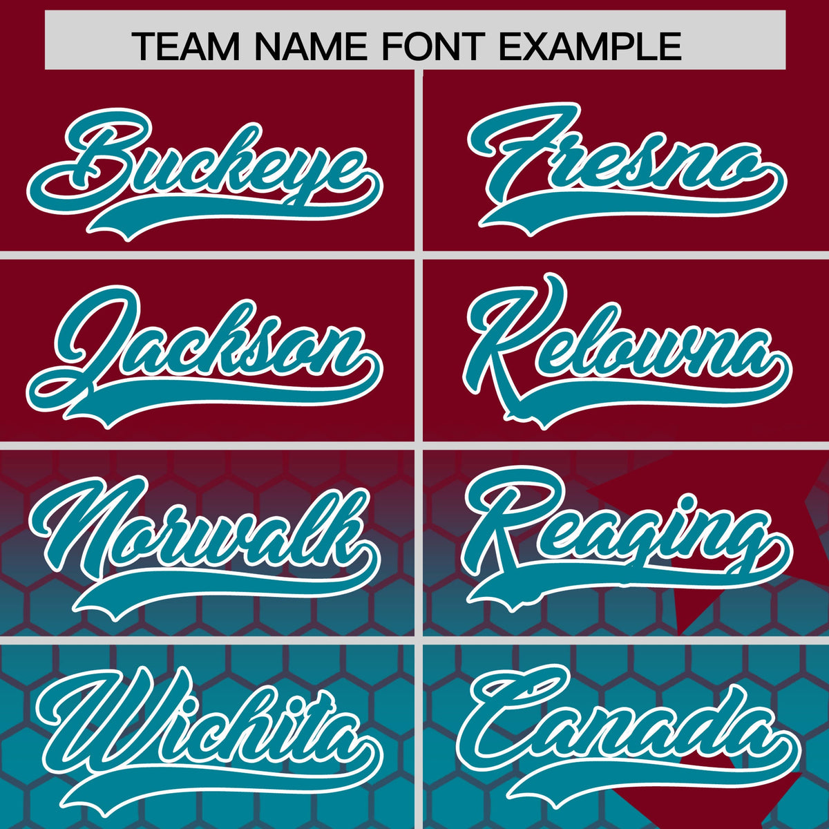 Custom Crimson Teal White Rising Stars Series Gradient Fashion Baseball Jersey| KXKSHOP