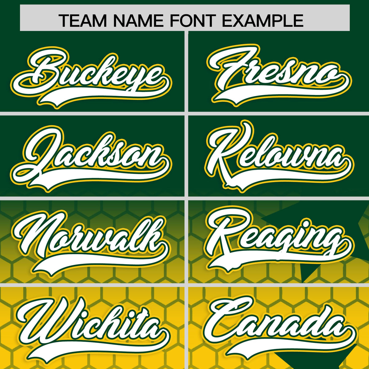 Custom Green Gold White Rising Stars Series Gradient Fashion Baseball Jersey| KXKSHOP