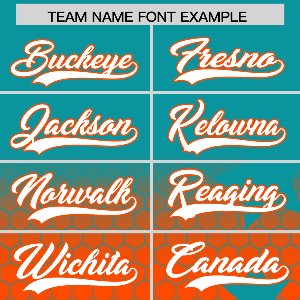 Custom Aqua Orange White Rising Stars Series Gradient Fashion Baseball Jersey| KXKSHOP