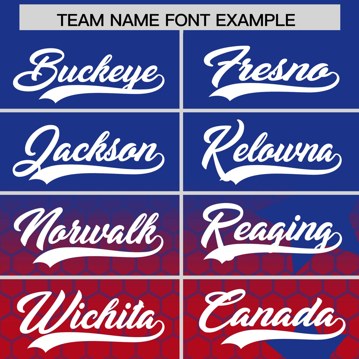 Custom Royal Blue Red White Rising Stars Series Gradient Fashion Baseball Jersey| KXKSHOP