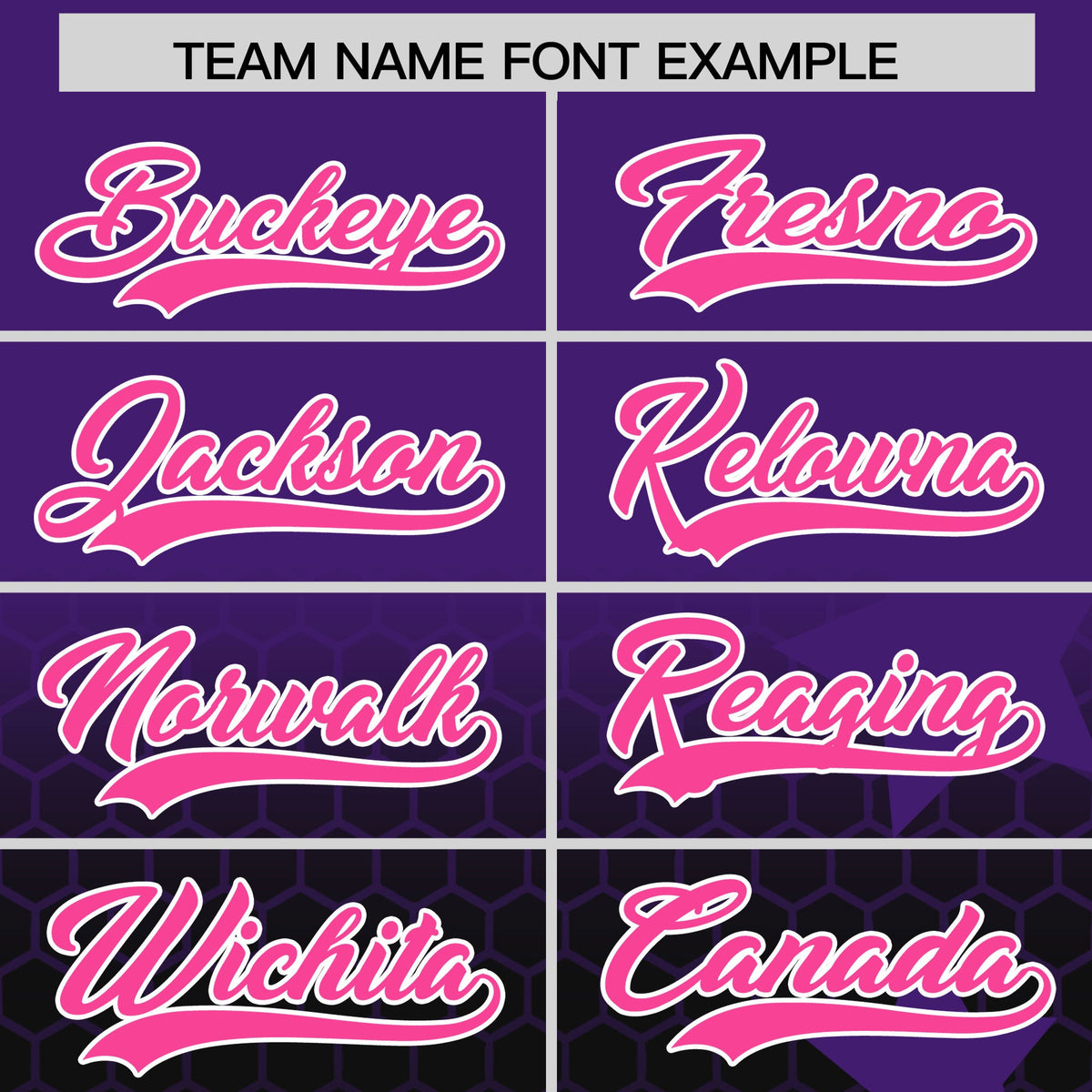 Custom Purple Black Pink Rising Stars Series Gradient Fashion Baseball Jersey| KXKSHOP