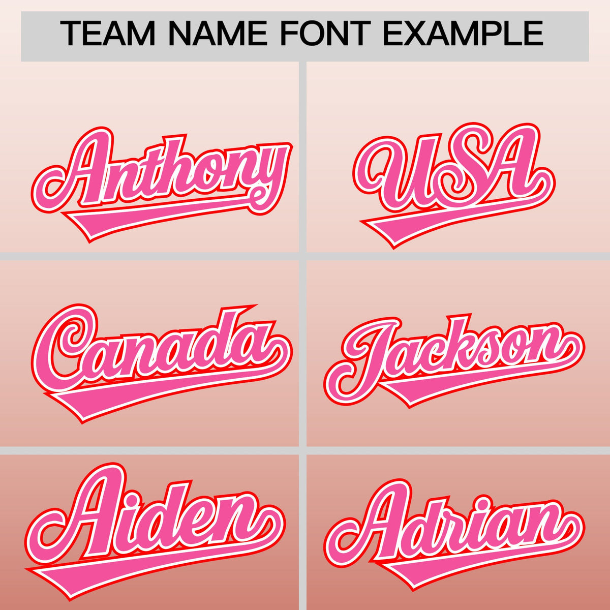 Custom pink Red Gradient Fashion Elastic Baseball Jersey| KXKSHOP