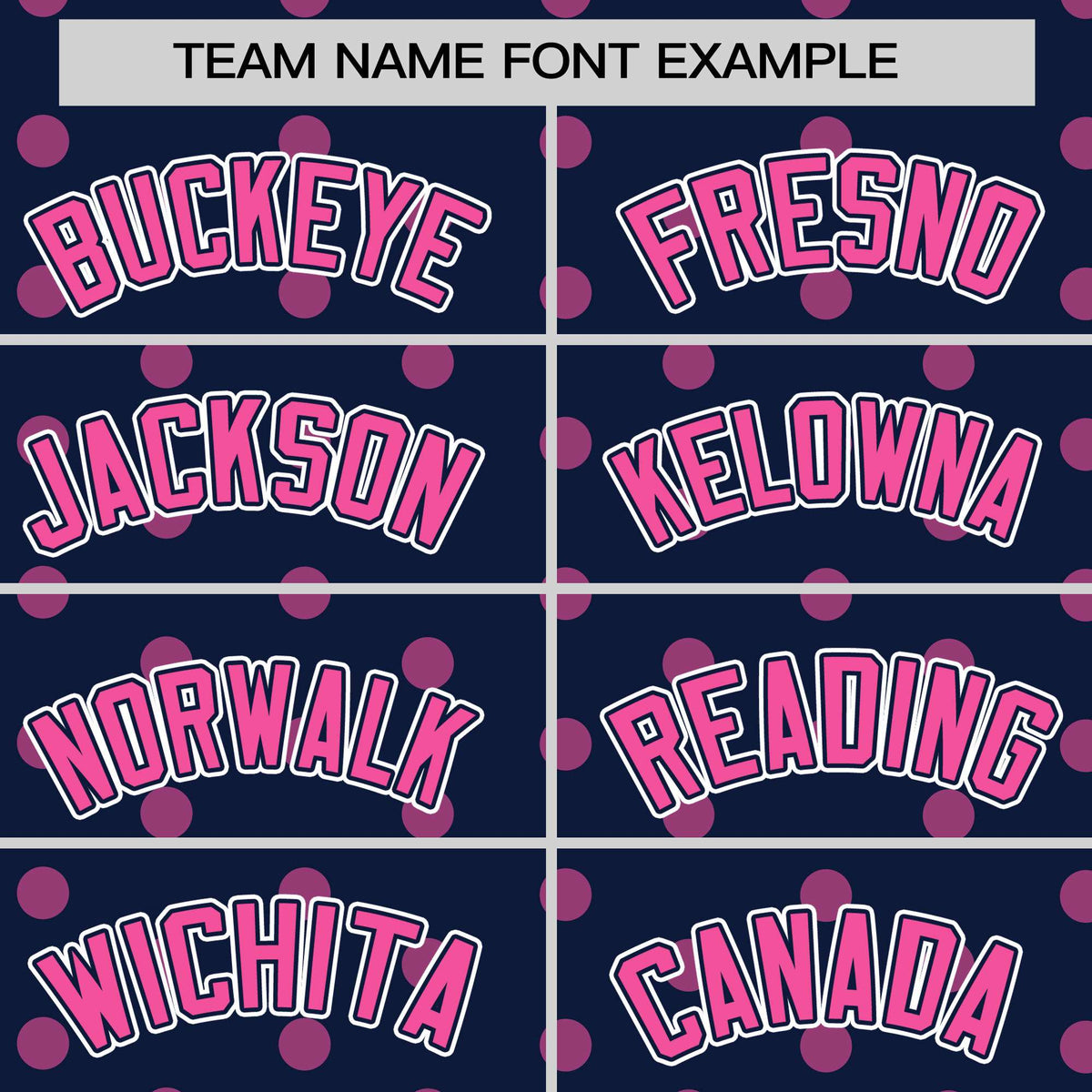Custom Navy Pink Personalized Polka Dot Graffiti Pattern Authentic Baseball Jersey
