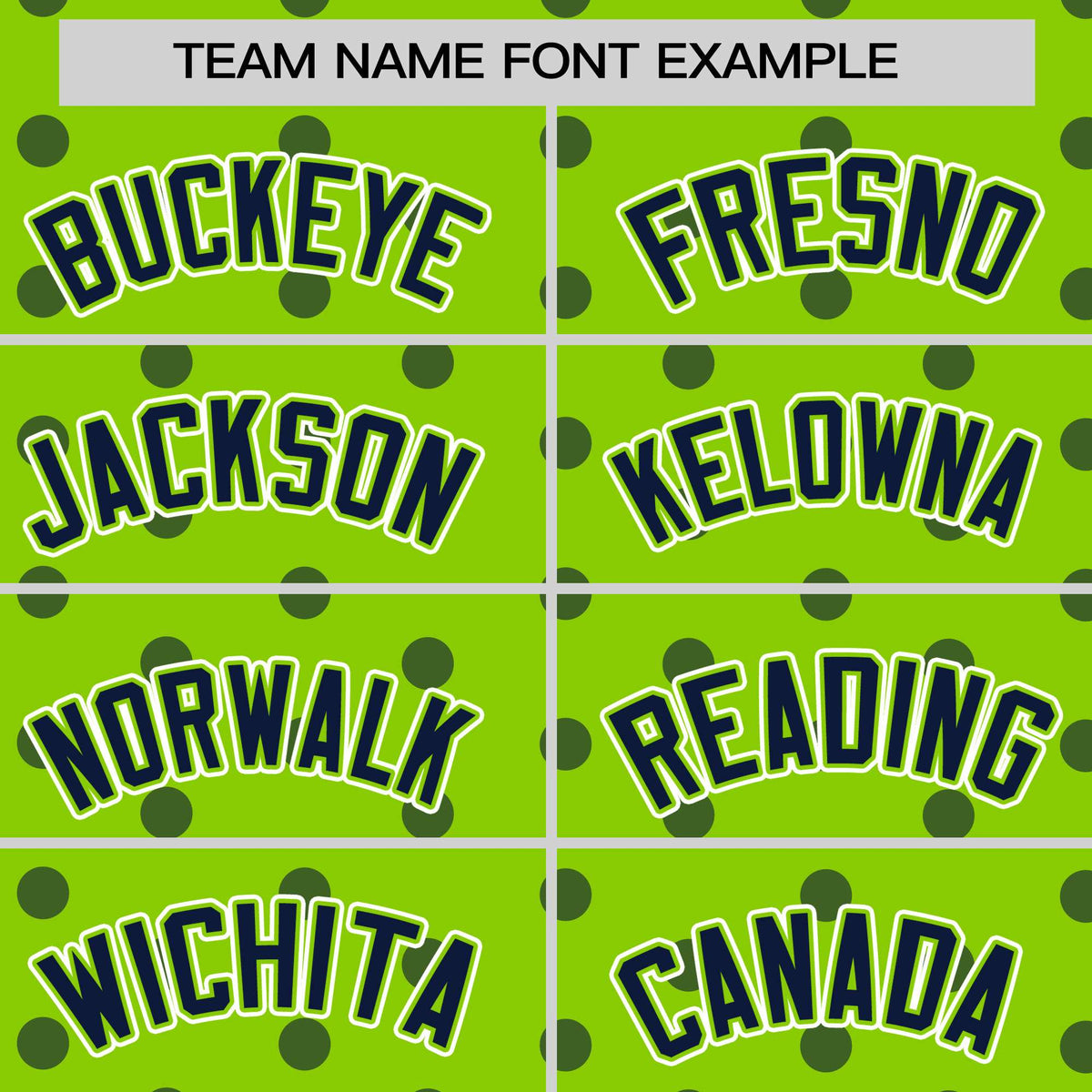 Custom Neon Green Navy Personalized Polka Dot Graffiti Pattern Authentic Baseball Jersey