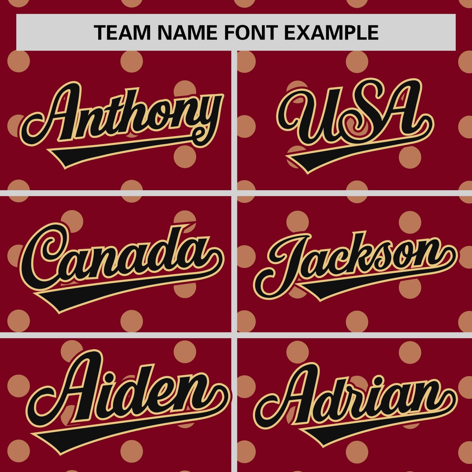Custom Crimson Khaki Personalized Polka Dot Graffiti Pattern Authentic Baseball Jersey