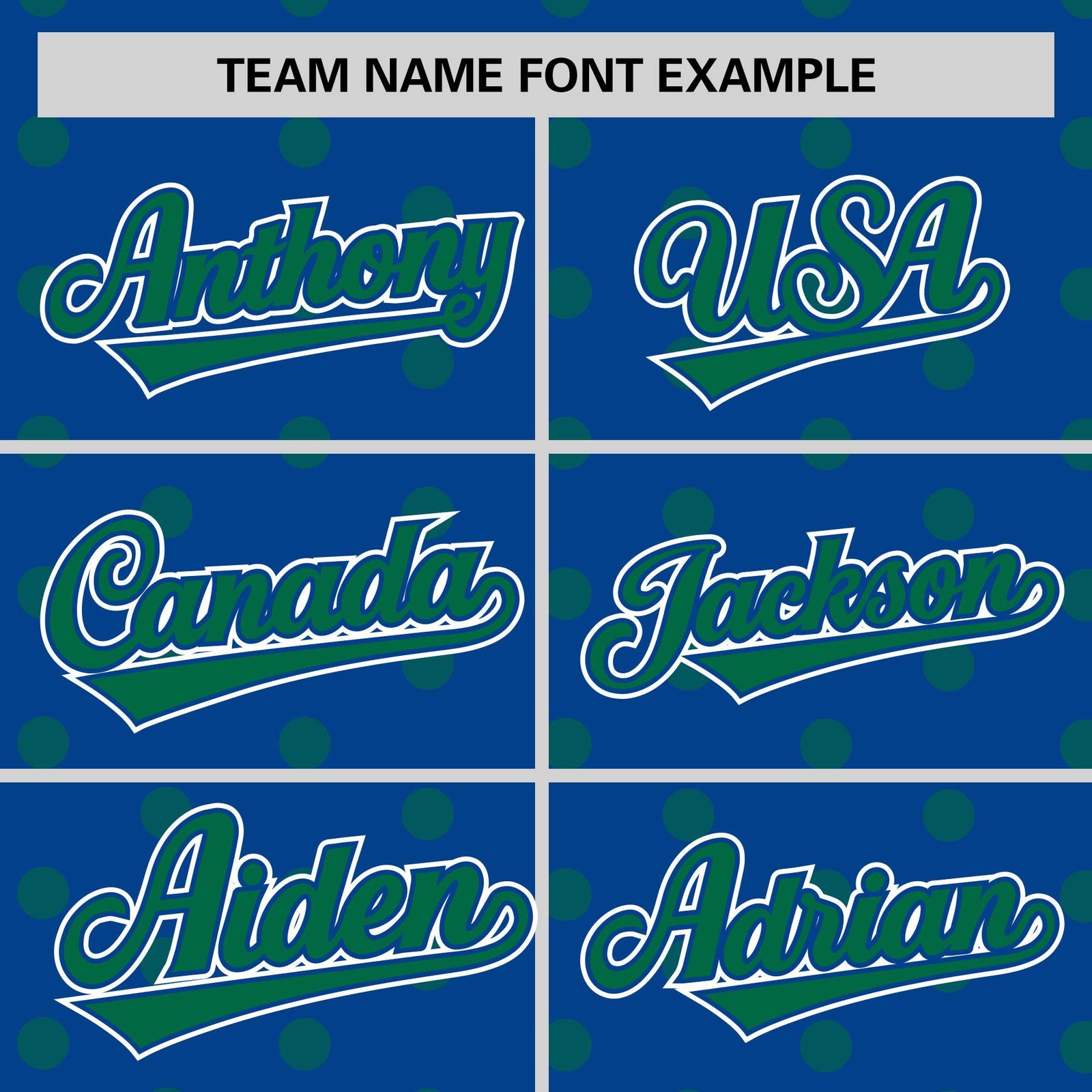 Custom Royal Kelly Green Personalized Polka Dot Graffiti Pattern Authentic Baseball Jersey