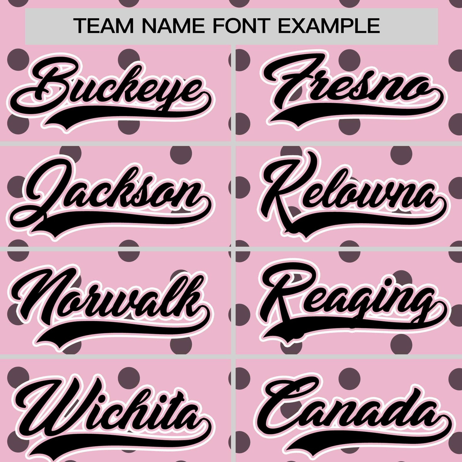 Custom Light Pink Black Personalized Polka Dot Graffiti Pattern Authentic Baseball Jersey