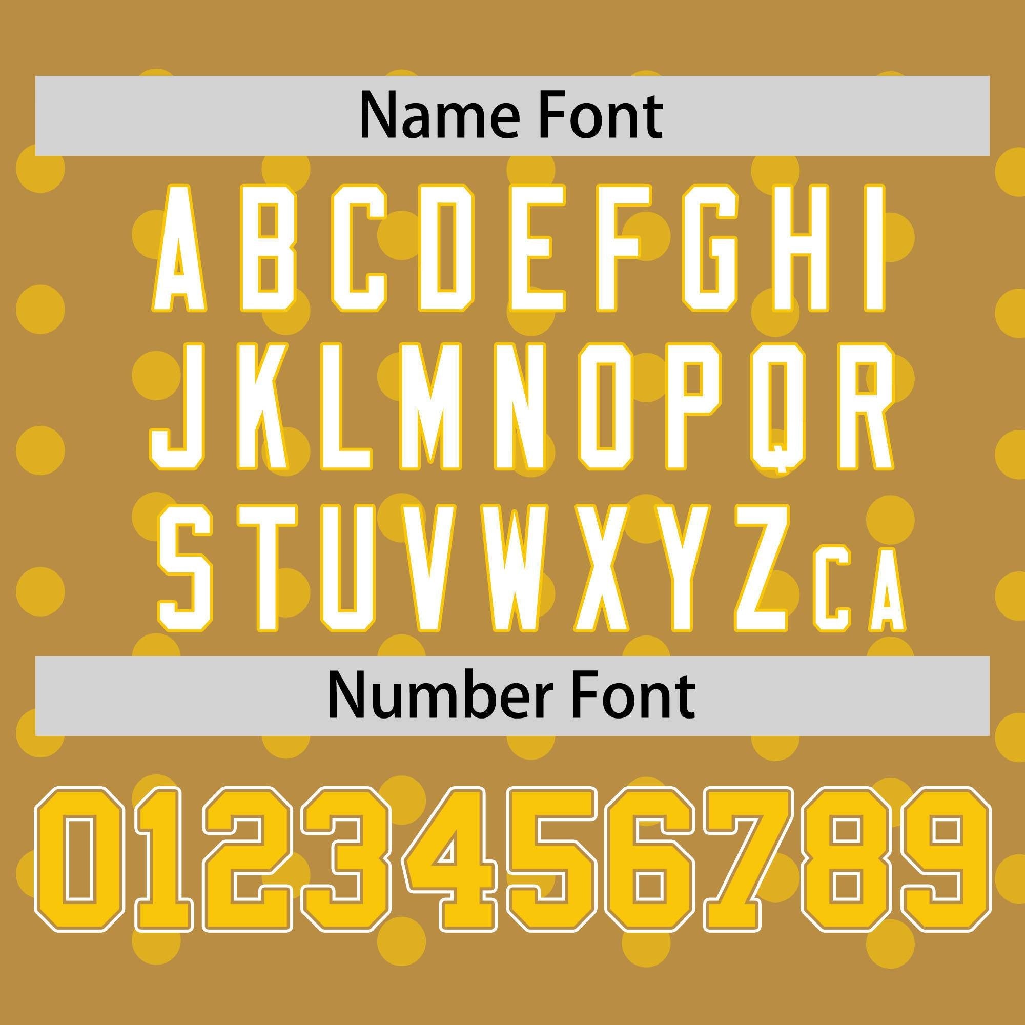 Custom Old Gold Gold Personalized Polka Dot Graffiti Pattern Authentic Baseball Jersey