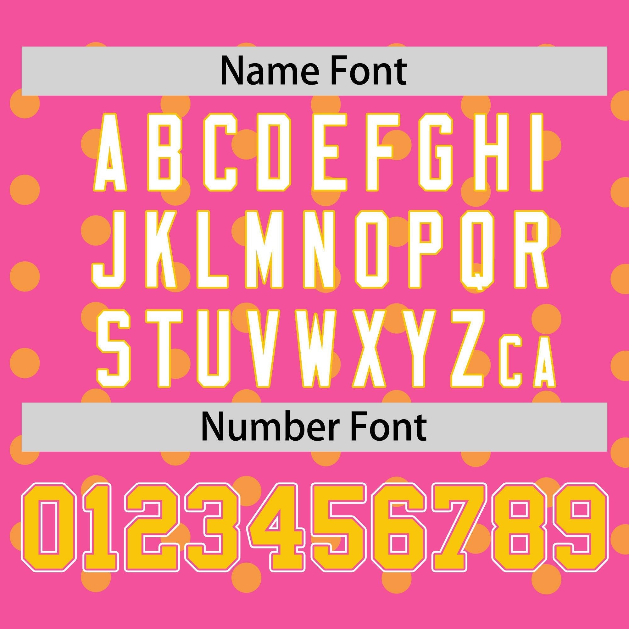 Custom Pink Gold Personalized Polka Dot Graffiti Pattern Authentic Baseball Jersey