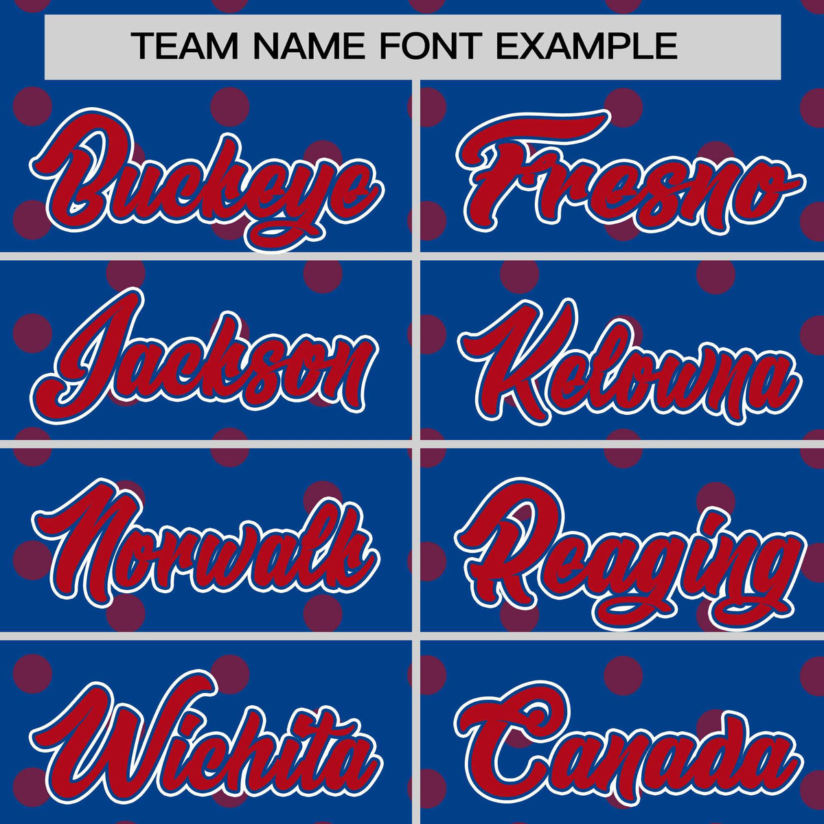 Custom Royal Red Personalized Polka Dot Graffiti Pattern Authentic Baseball Jersey