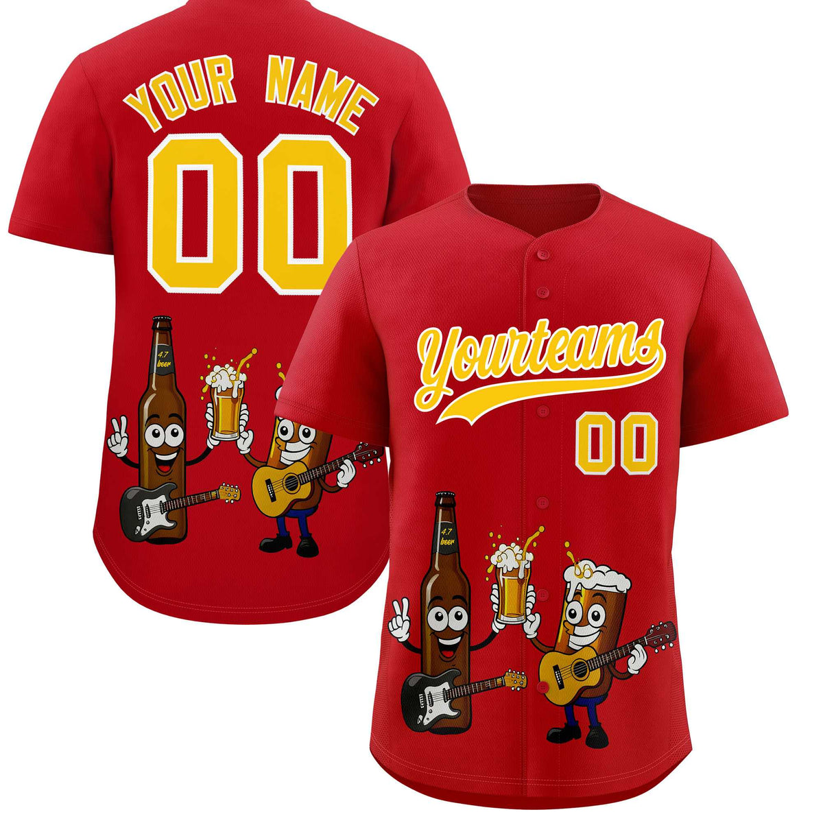 Custom Red Personalized Team Shirts for Parties &amp; Training | KXKSHOP