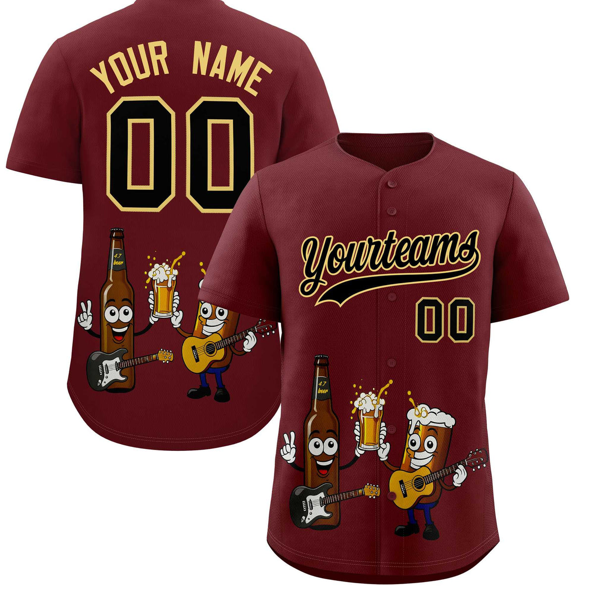 Custom Burgundy Personalized Team Shirts for Parties &amp; Training | KXKSHOP