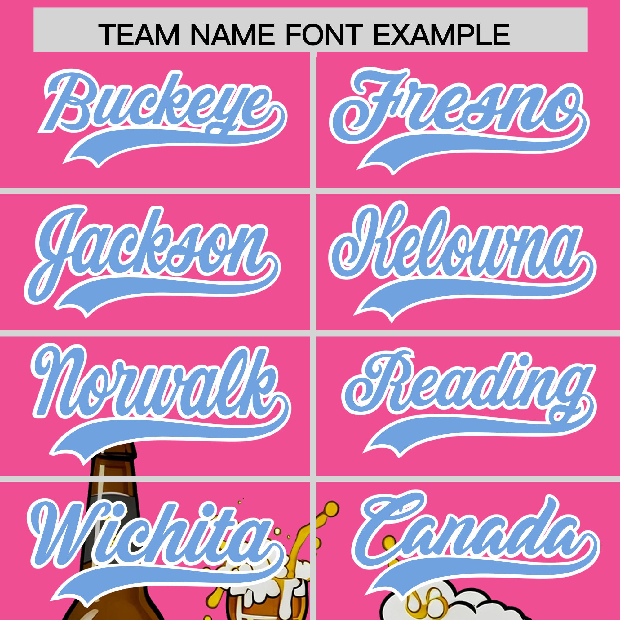 Custom Pink Personalized Team Shirts for Parties & Training | KXKSHOP