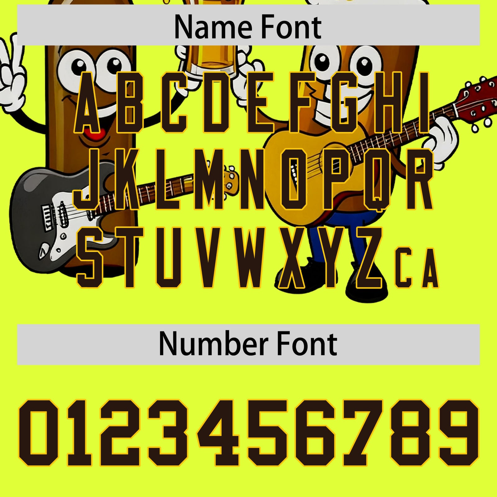 Custom Fluorescent Green Personalized Team Shirts for Parties & Training | KXKSHOP