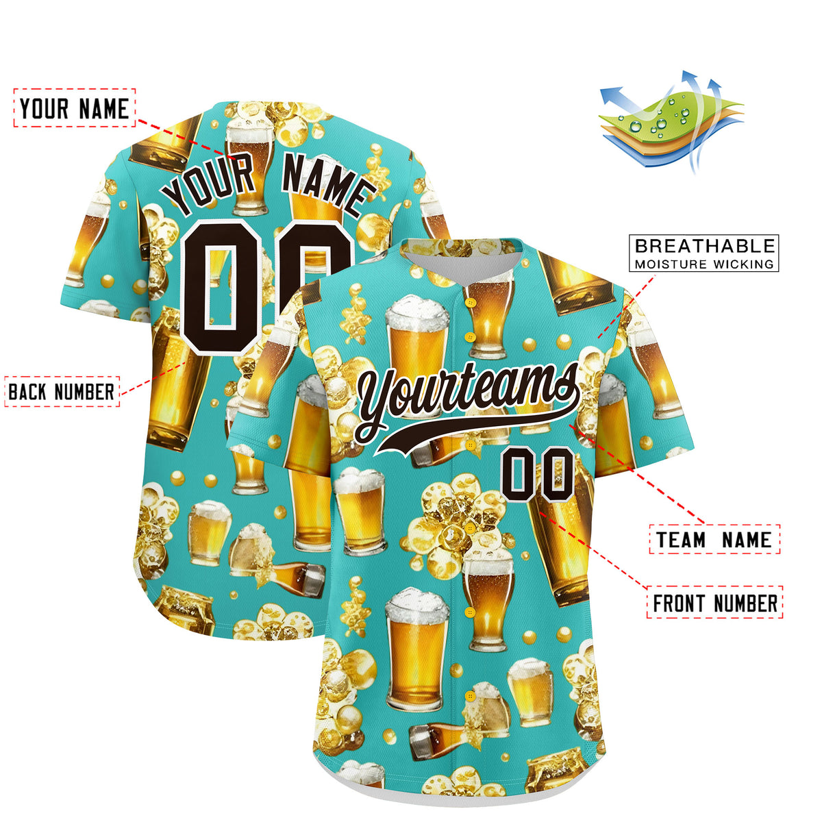 Custom Teal Personalized Team Shirts for Parties &amp; Training | KXKSHOP