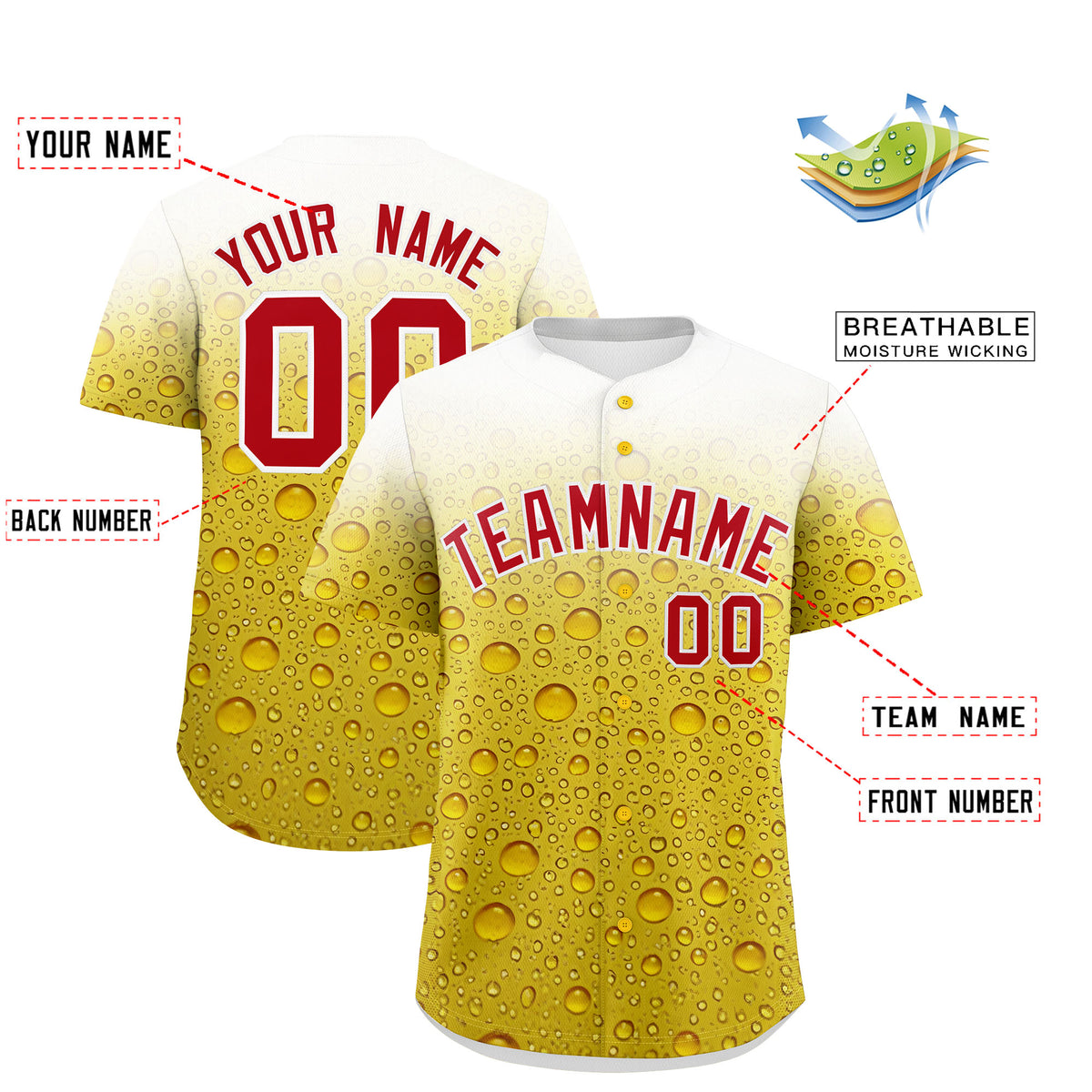 Custom Gold Personalized Team Shirts for Parties &amp; Training | KXKSHOP