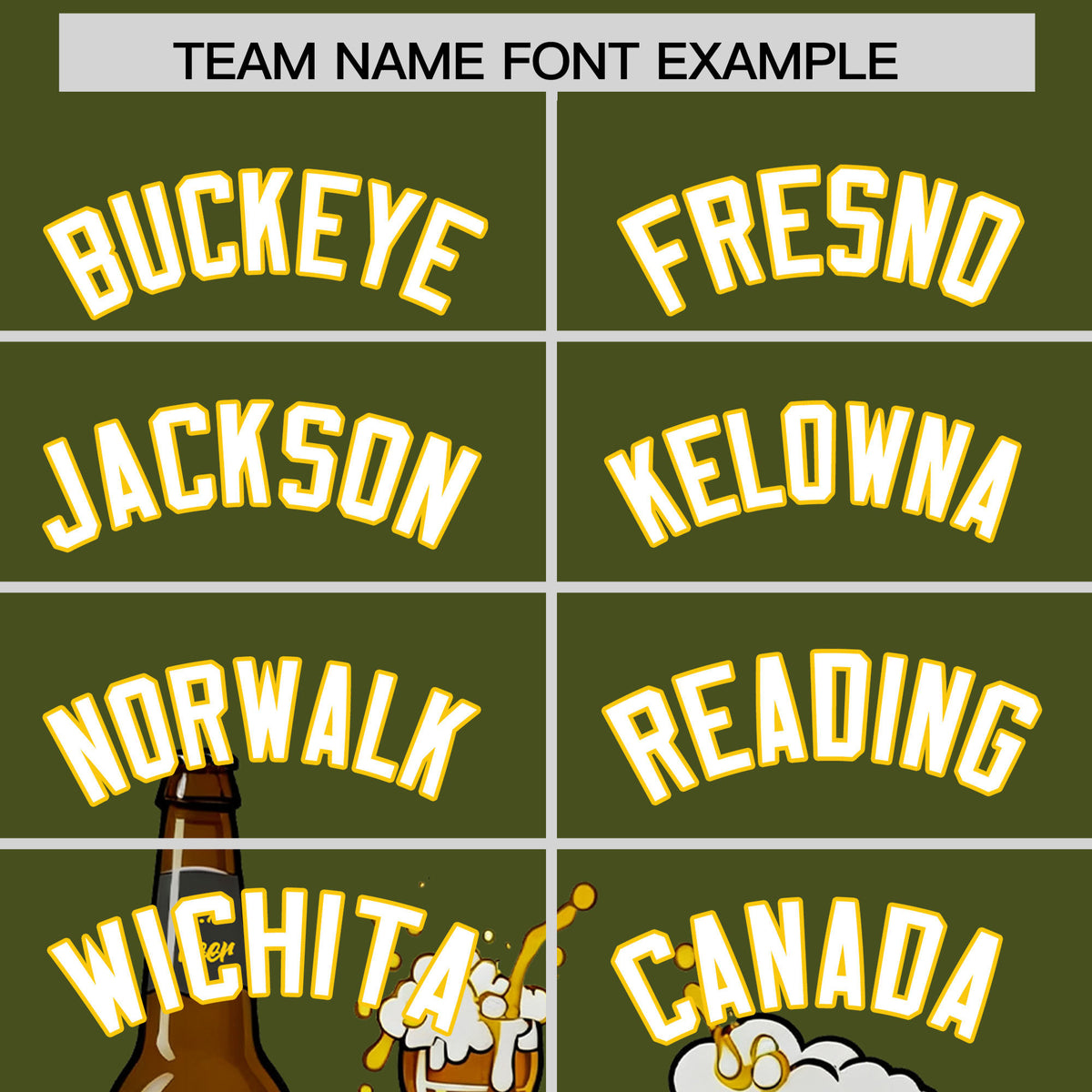 Custom Olive Personalized Team Shirts for Parties &amp; Training | KXKSHOP