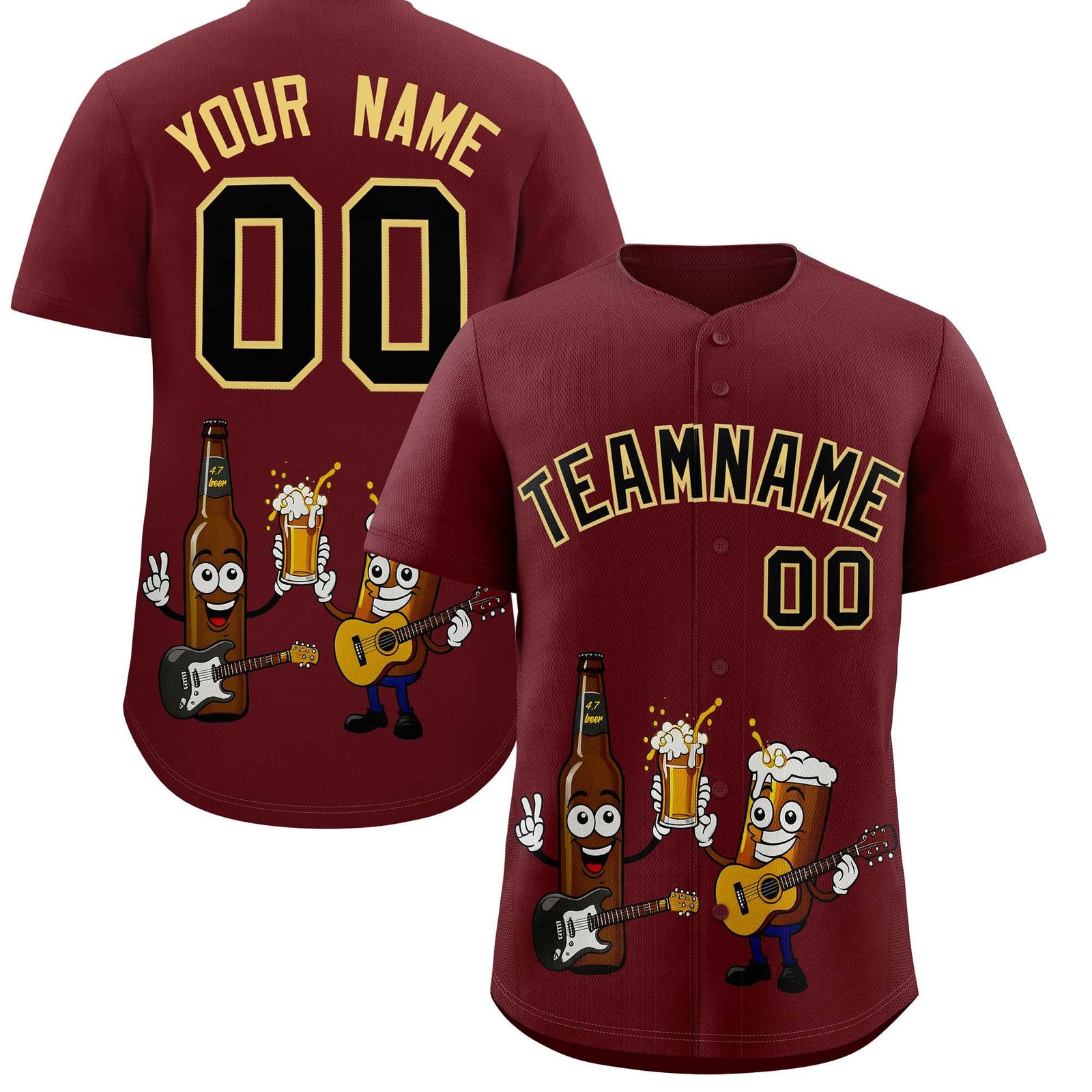 Custom Burgundy Personalized Team Shirts for Parties & Training | KXKSHOP