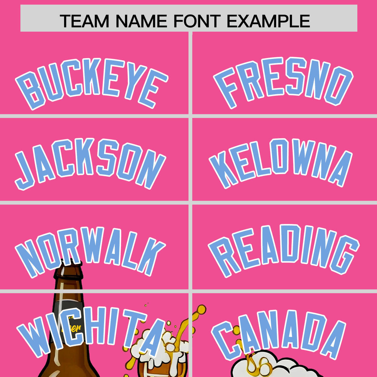 Custom Pink Personalized Team Shirts for Parties &amp; Training | KXKSHOP