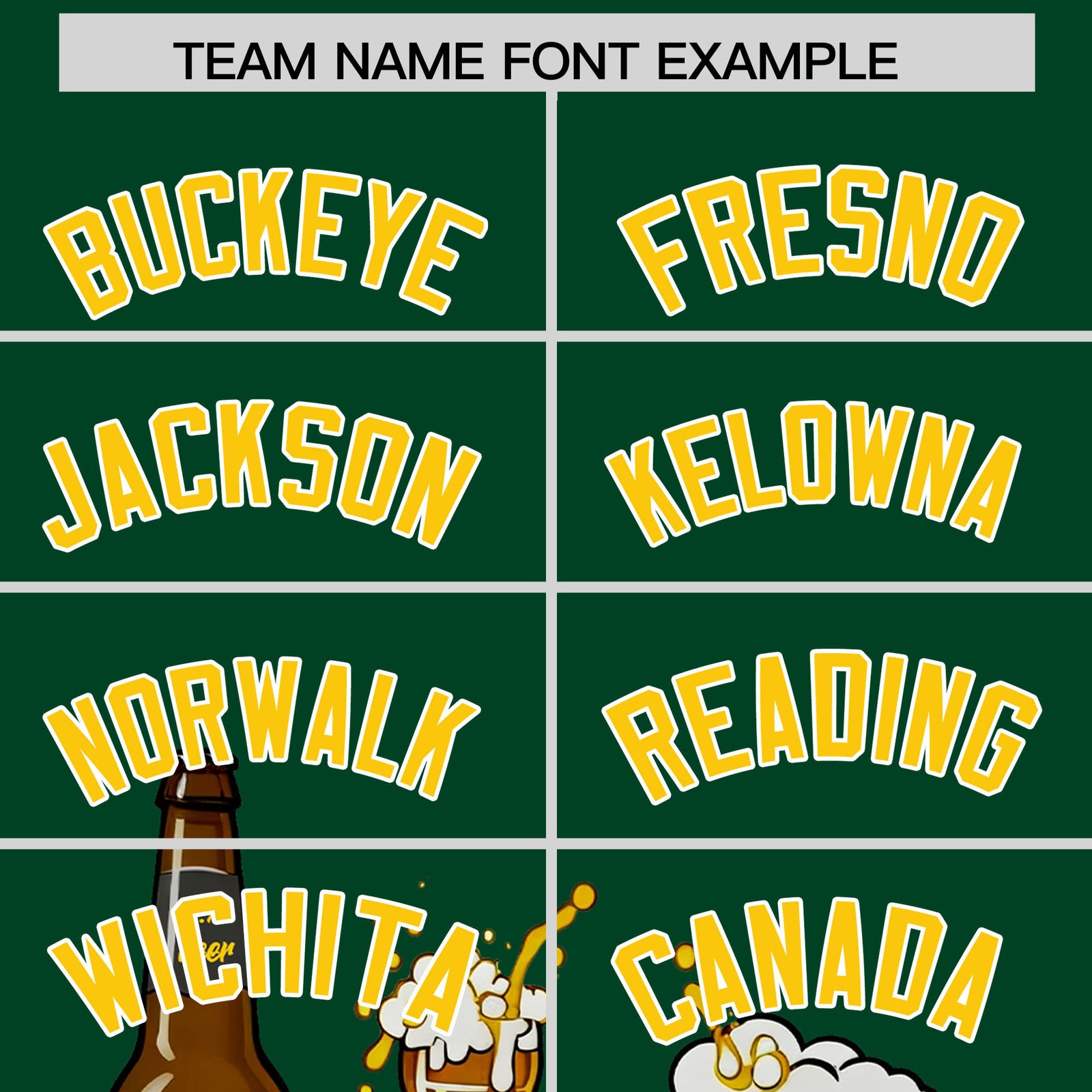 Custom Green Personalized Team Shirts for Parties & Training | KXKSHOP