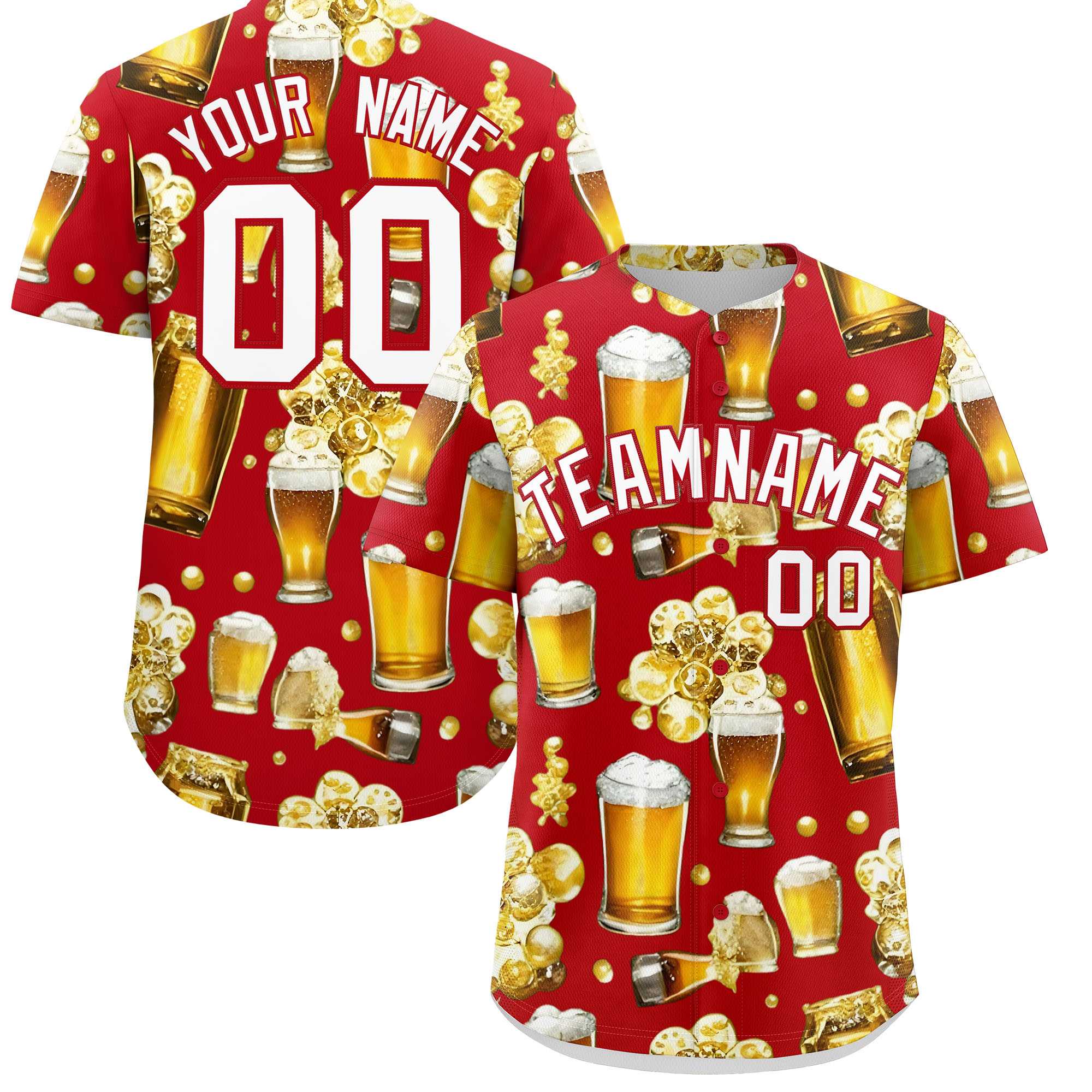 Custom Red Personalized Team Shirts for Parties & Training | KXKSHOP