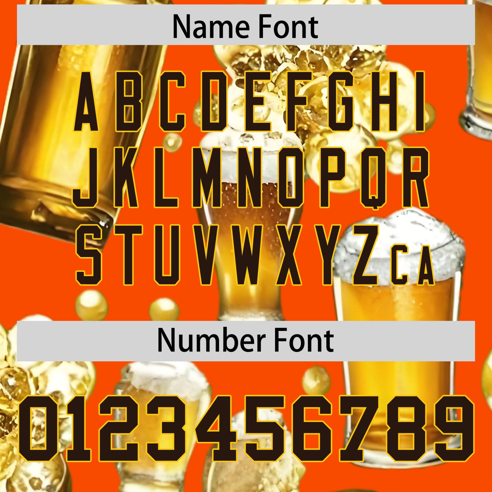 Custom Orange Personalized Team Shirts for Parties & Training | KXKSHOP