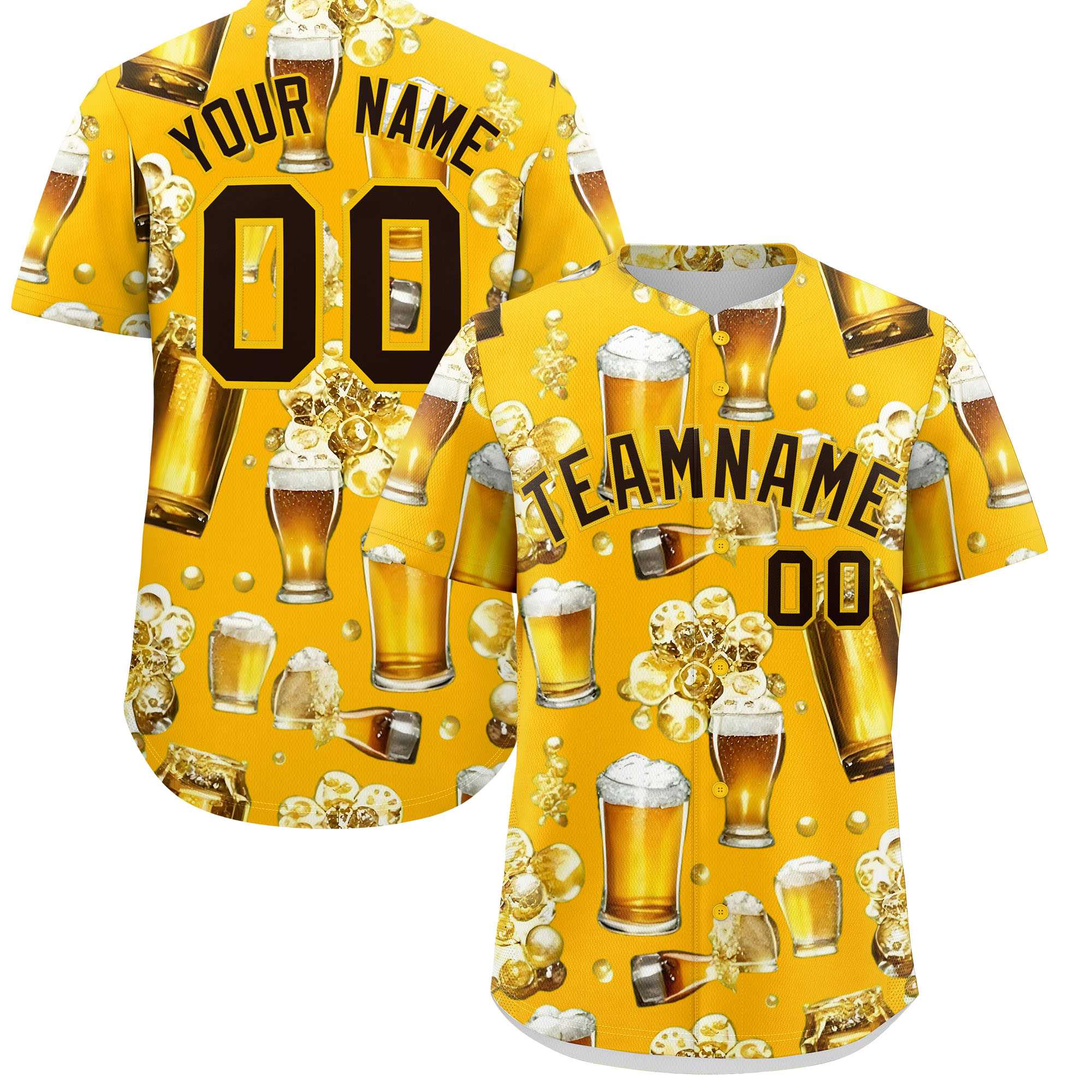 Custom Yellow Personalized Team Shirts for Parties & Training | KXKSHOP