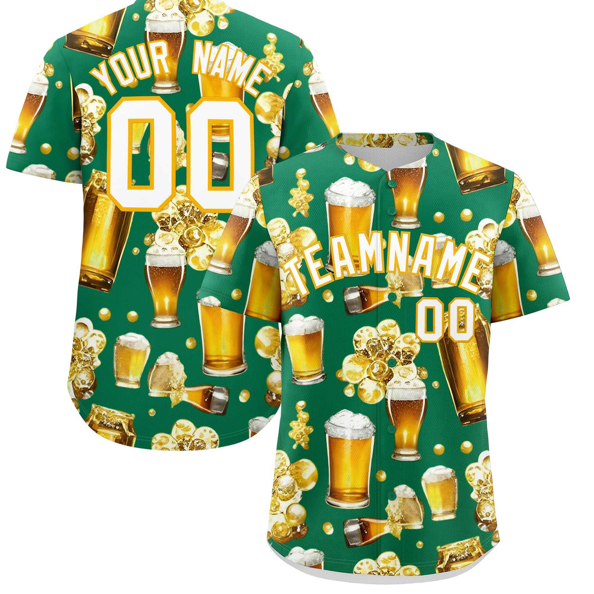 Custom Kelly Green Personalized Team Shirts for Parties &amp; Training | KXKSHOP