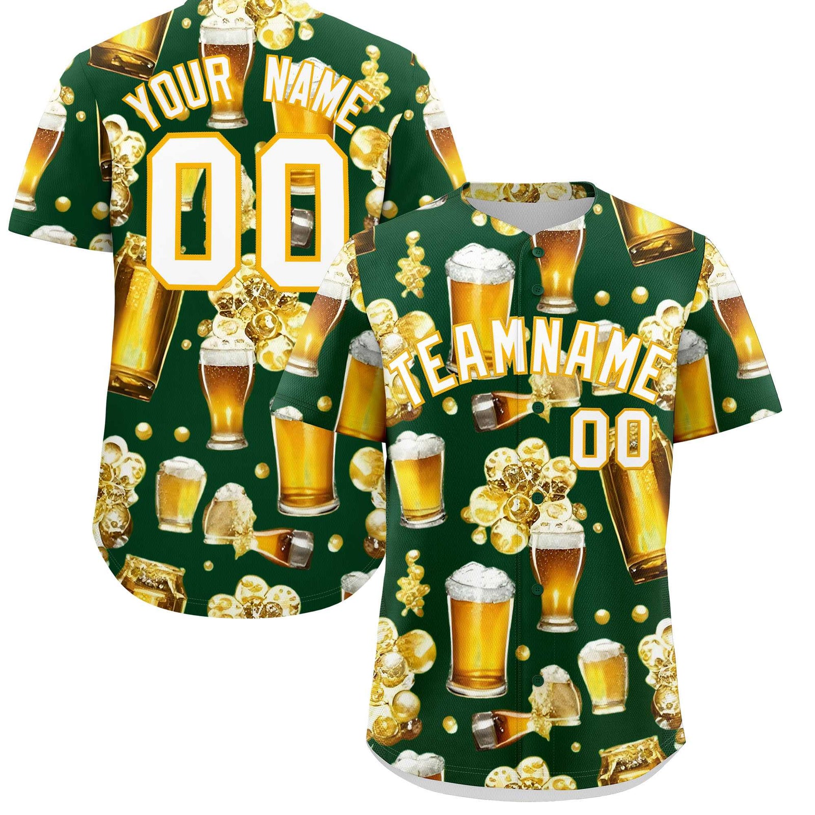 Custom Green Personalized Team Shirts for Parties & Training | KXKSHOP