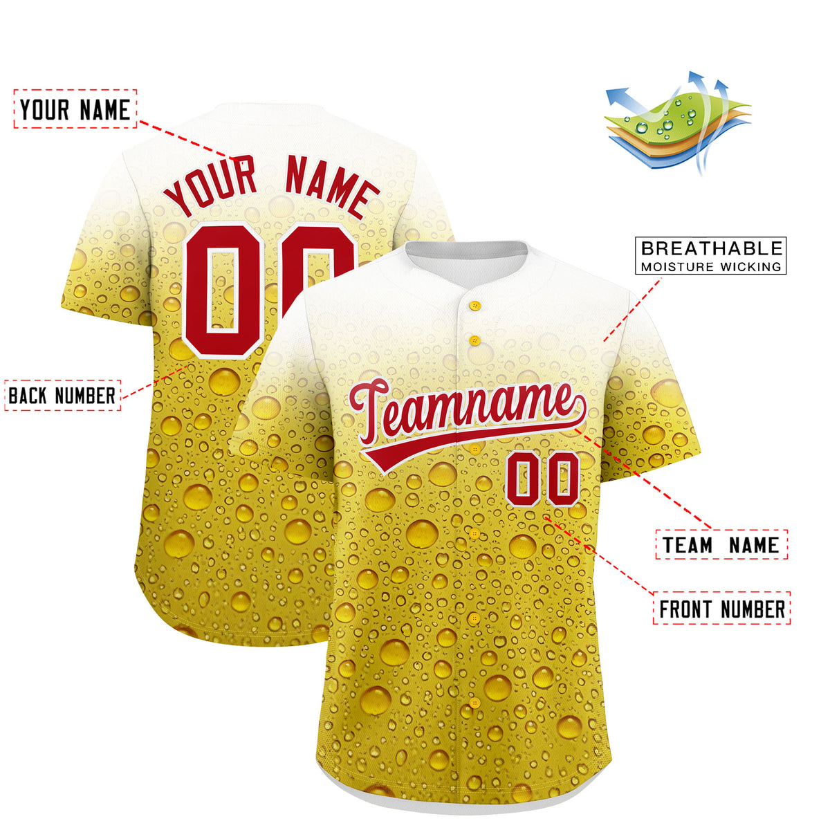 Custom Gold Personalized Team Shirts for Parties &amp; Training | KXKSHOP