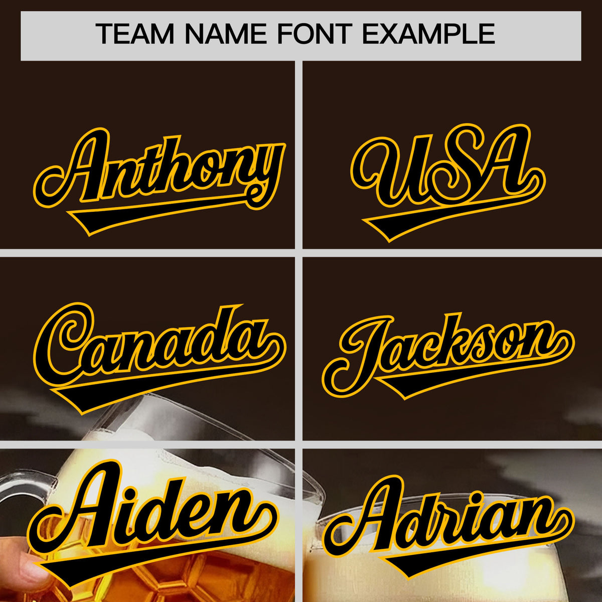 Custom Brown Personalized Team Shirts for Parties &amp; Training | KXKSHOP