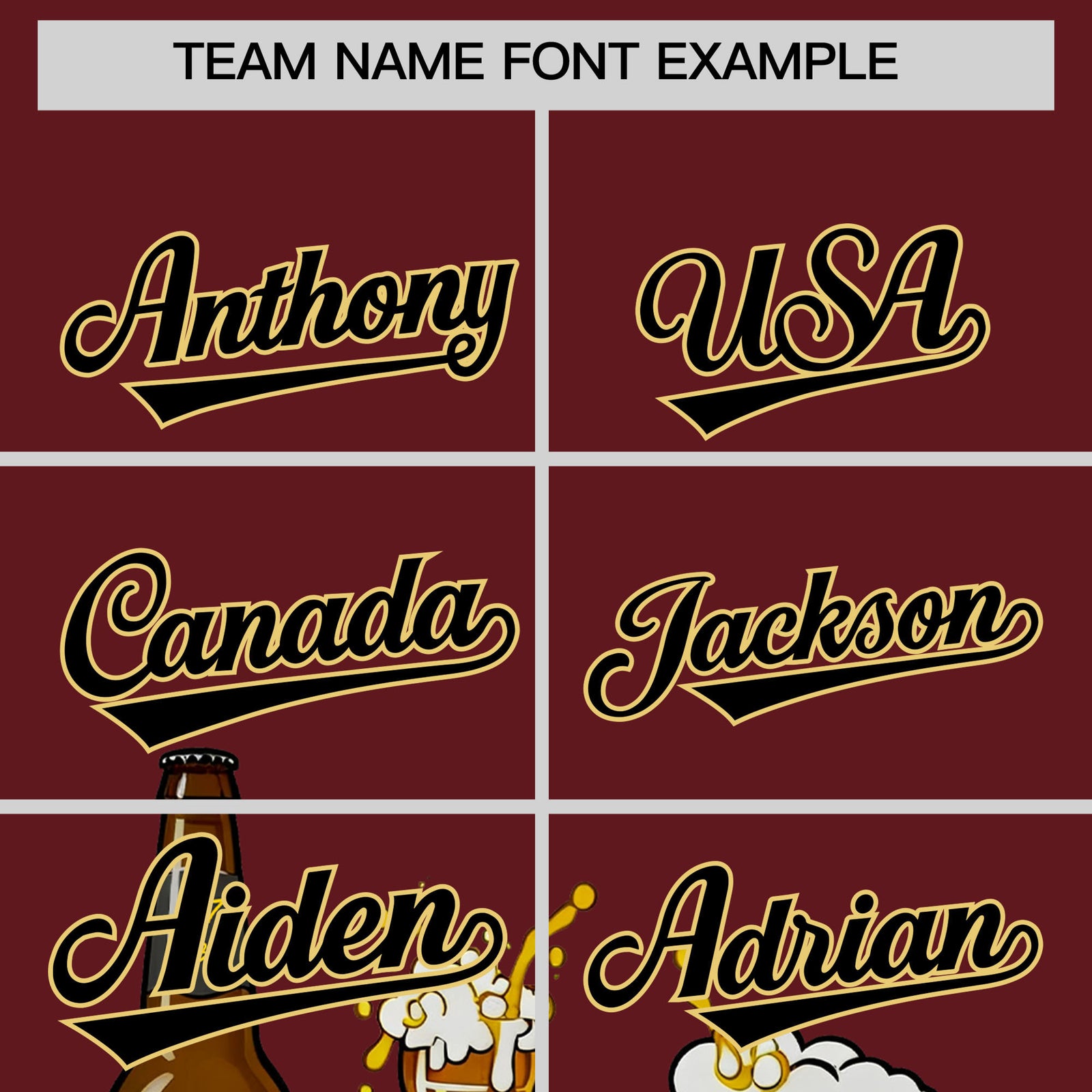 Custom Burgundy Personalized Team Shirts for Parties & Training | KXKSHOP