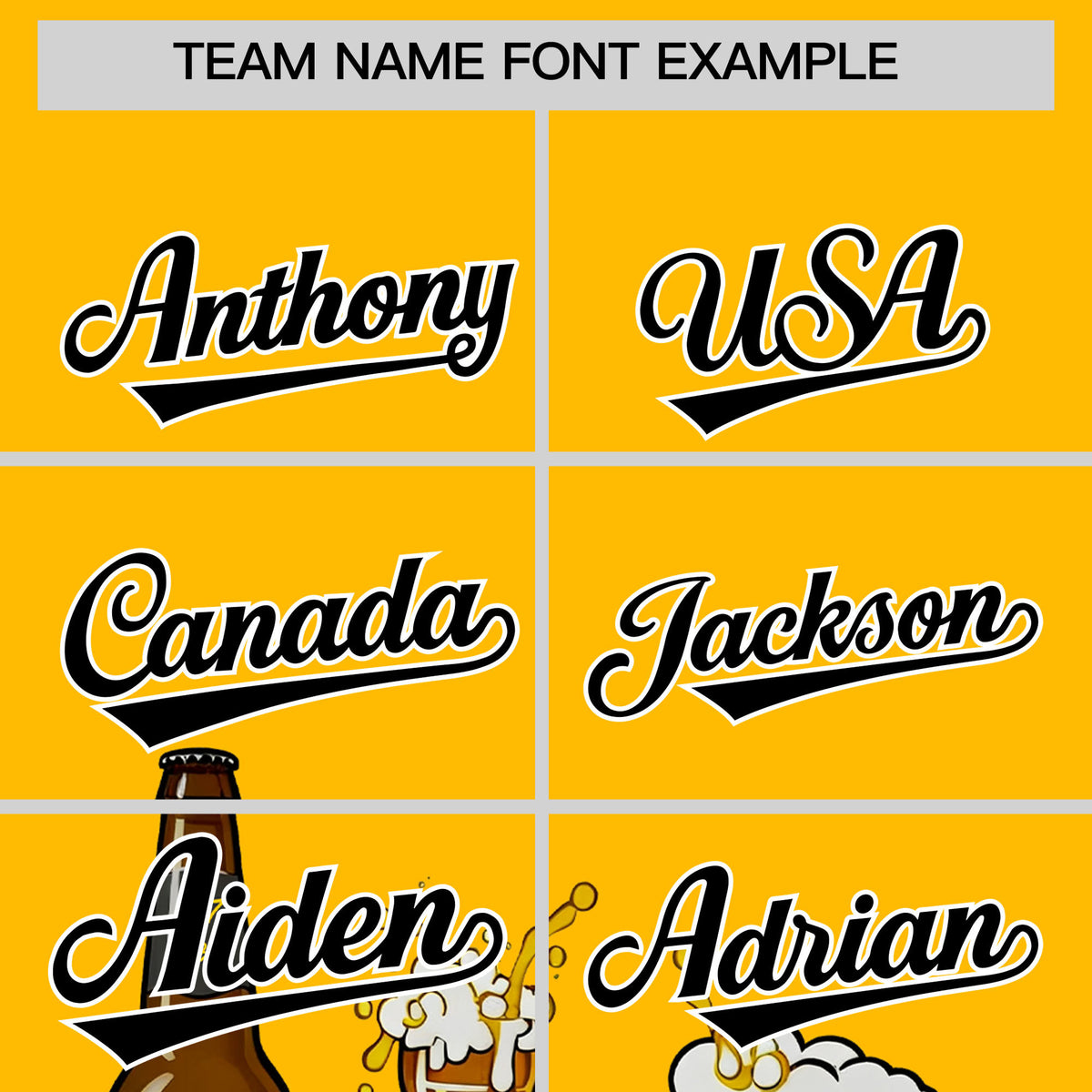 Custom Yellow Personalized Team Shirts for Parties &amp; Training | KXKSHOP