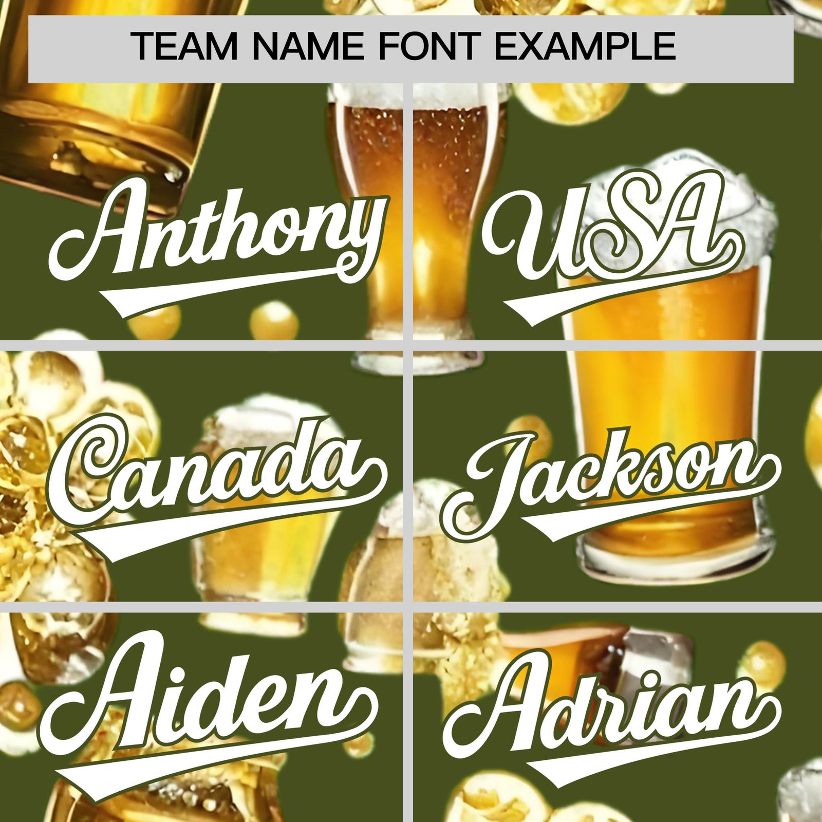 Custom Olive Personalized Team Shirts for Parties & Training | KXKSHOP