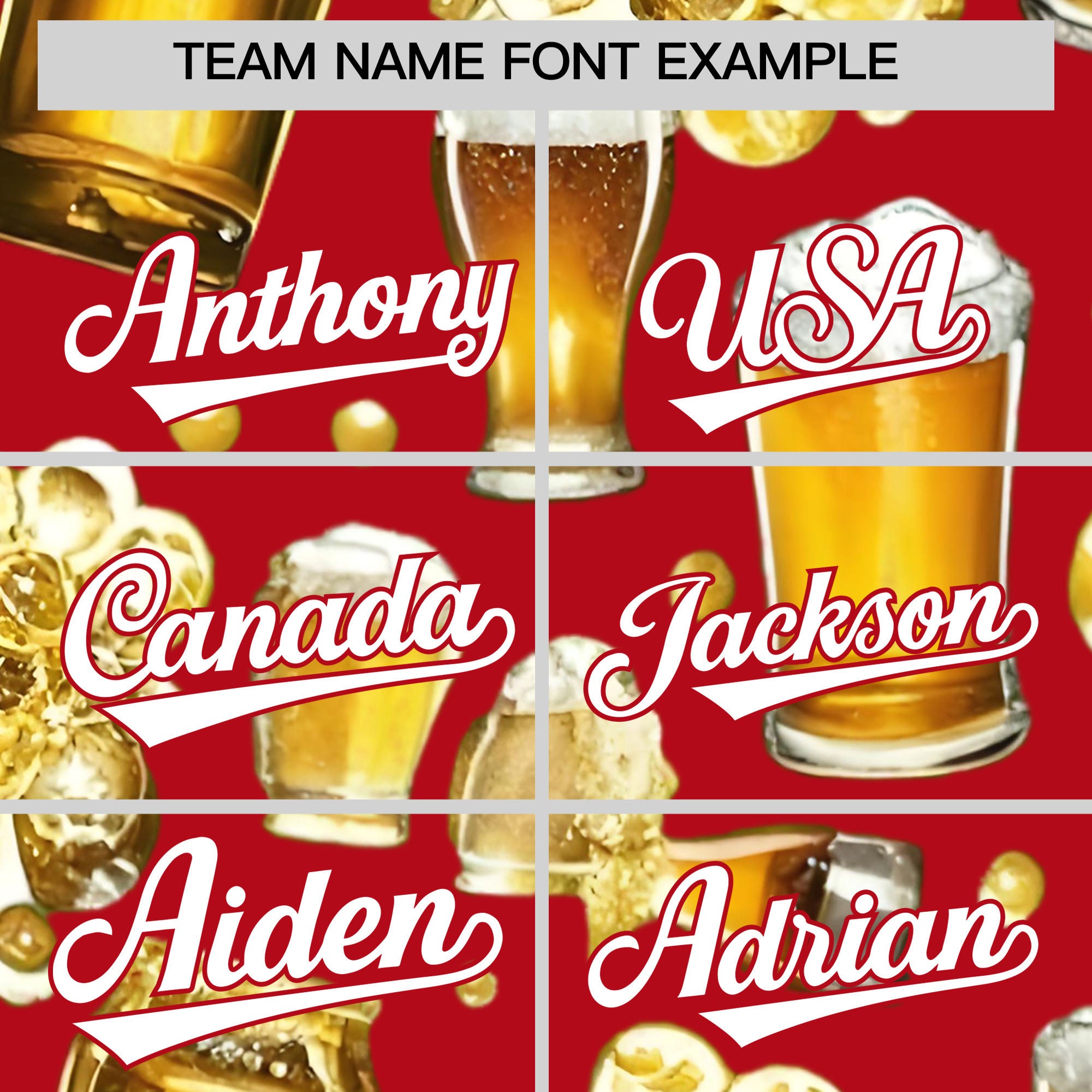 Custom Red Personalized Team Shirts for Parties & Training | KXKSHOP
