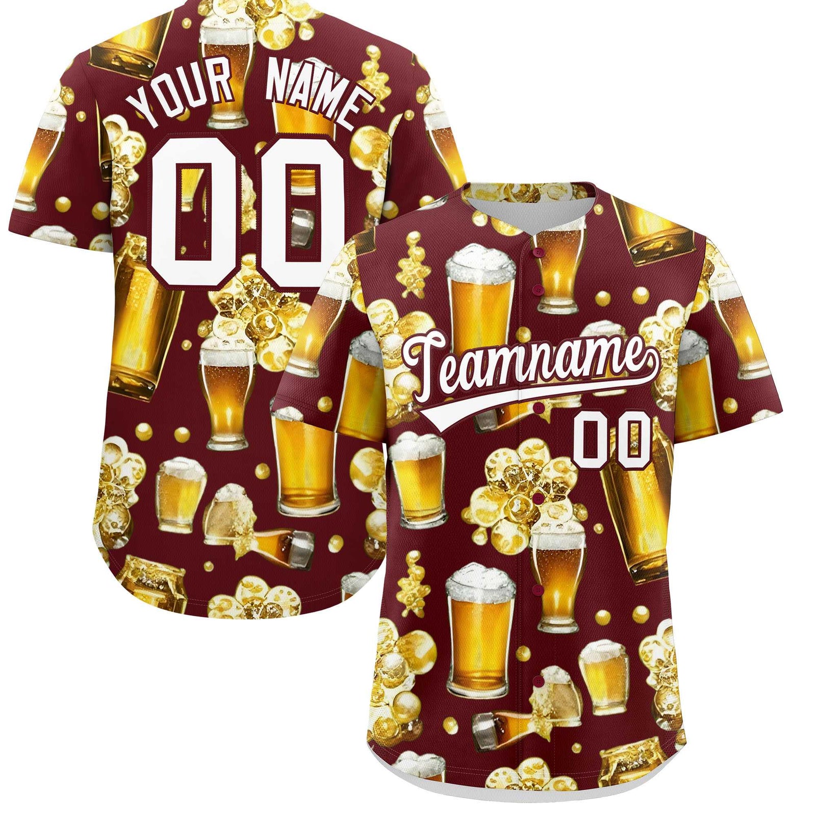 Custom Burgundy Personalized Team Shirts for Parties & Training | KXKSHOP