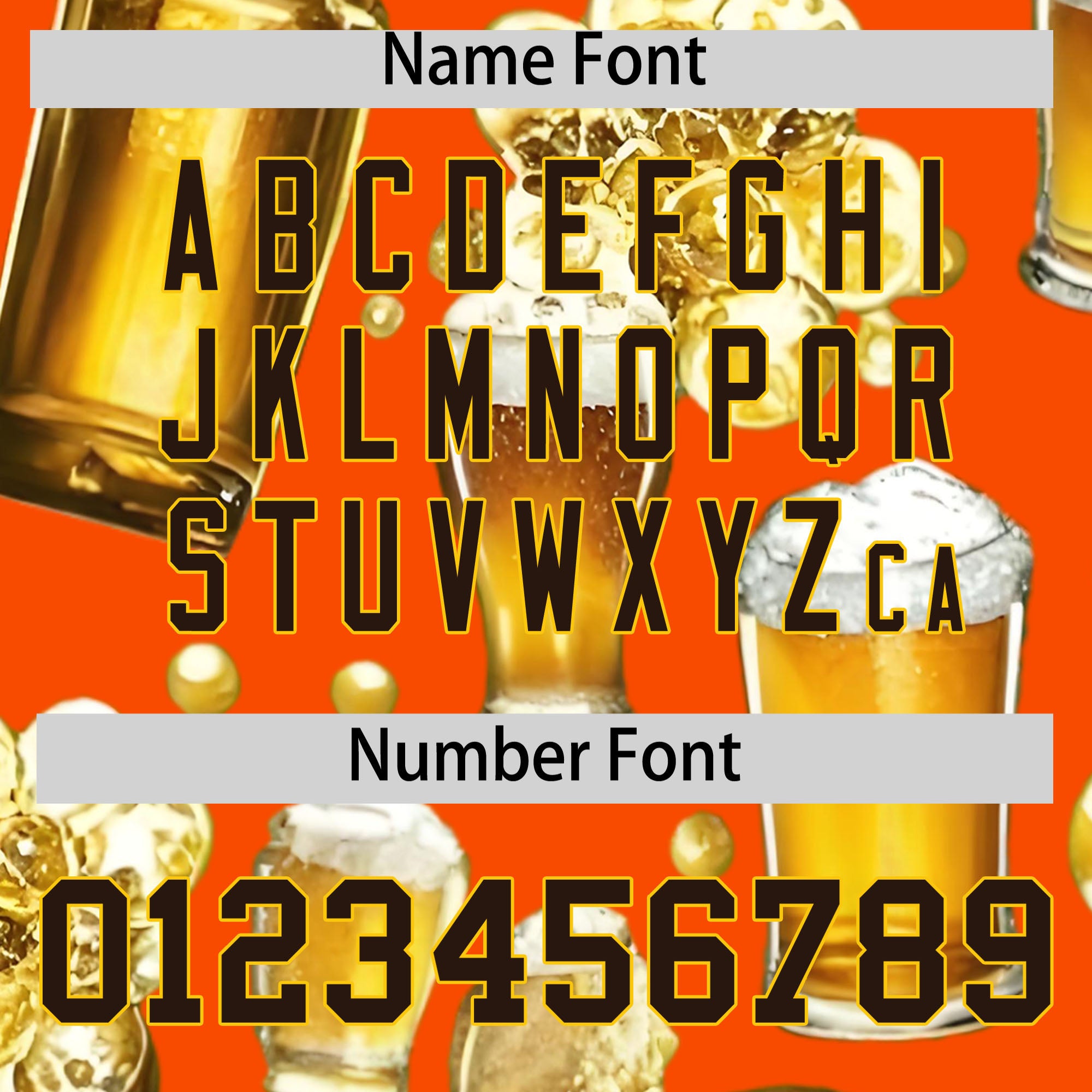 Custom Orange Personalized Team Shirts for Parties & Training | KXKSHOP