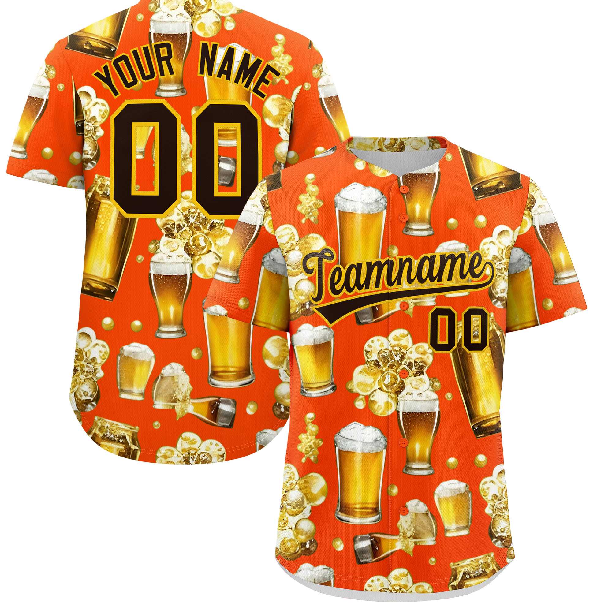 Custom Orange Personalized Team Shirts for Parties & Training | KXKSHOP