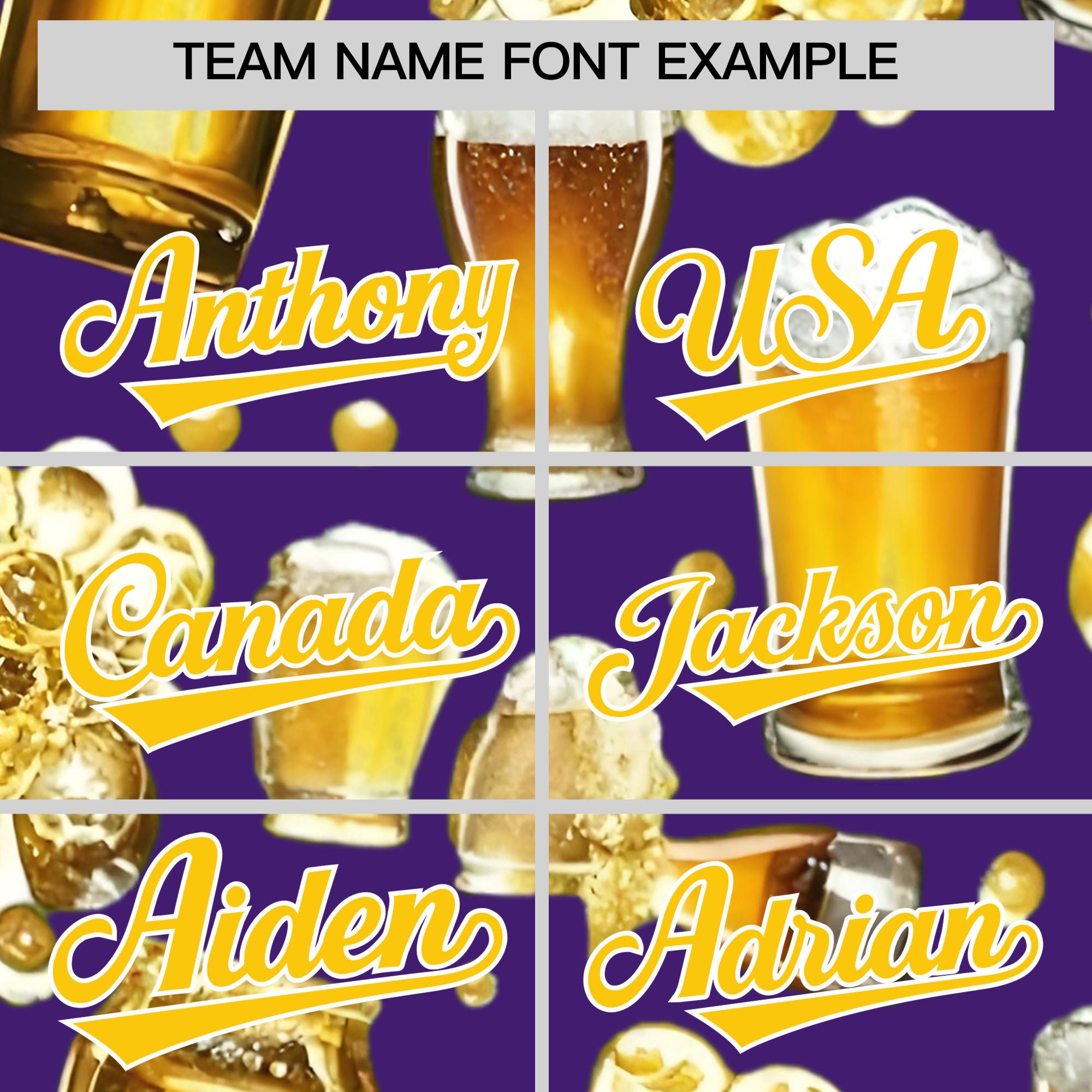 Custom Purple Personalized Team Shirts for Parties & Training | KXKSHOP