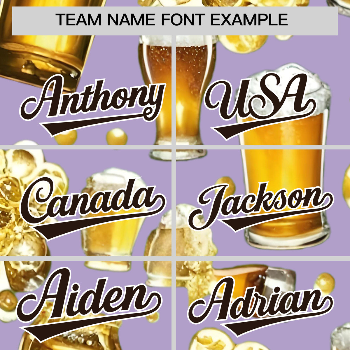 Custom Light Purple Personalized Team Shirts for Parties &amp; Training | KXKSHOP