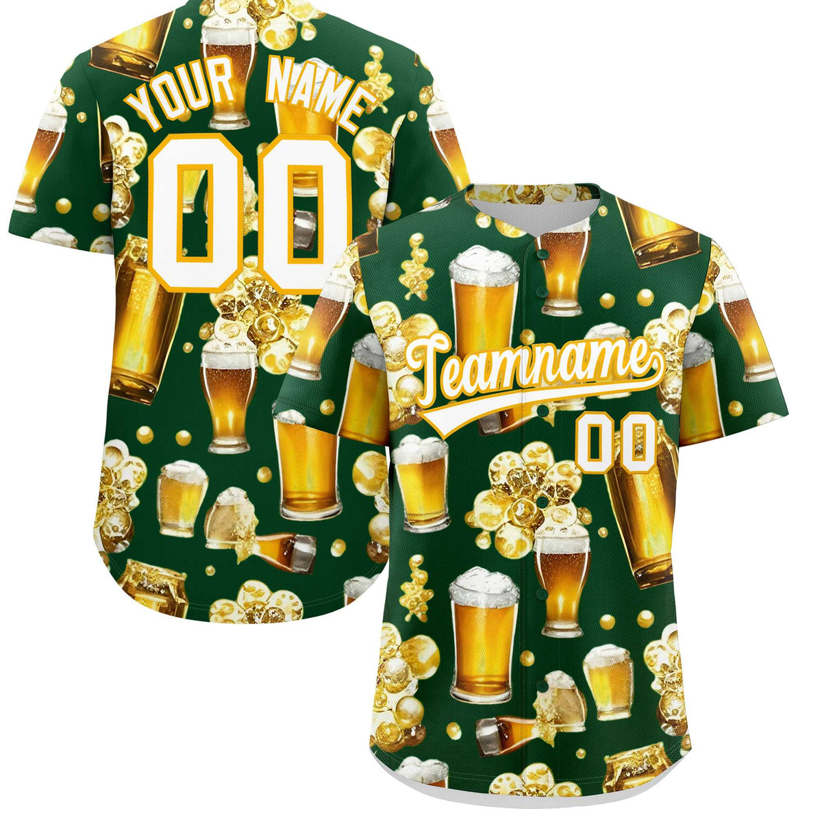 Custom Green Personalized Team Shirts for Parties &amp; Training | KXKSHOP