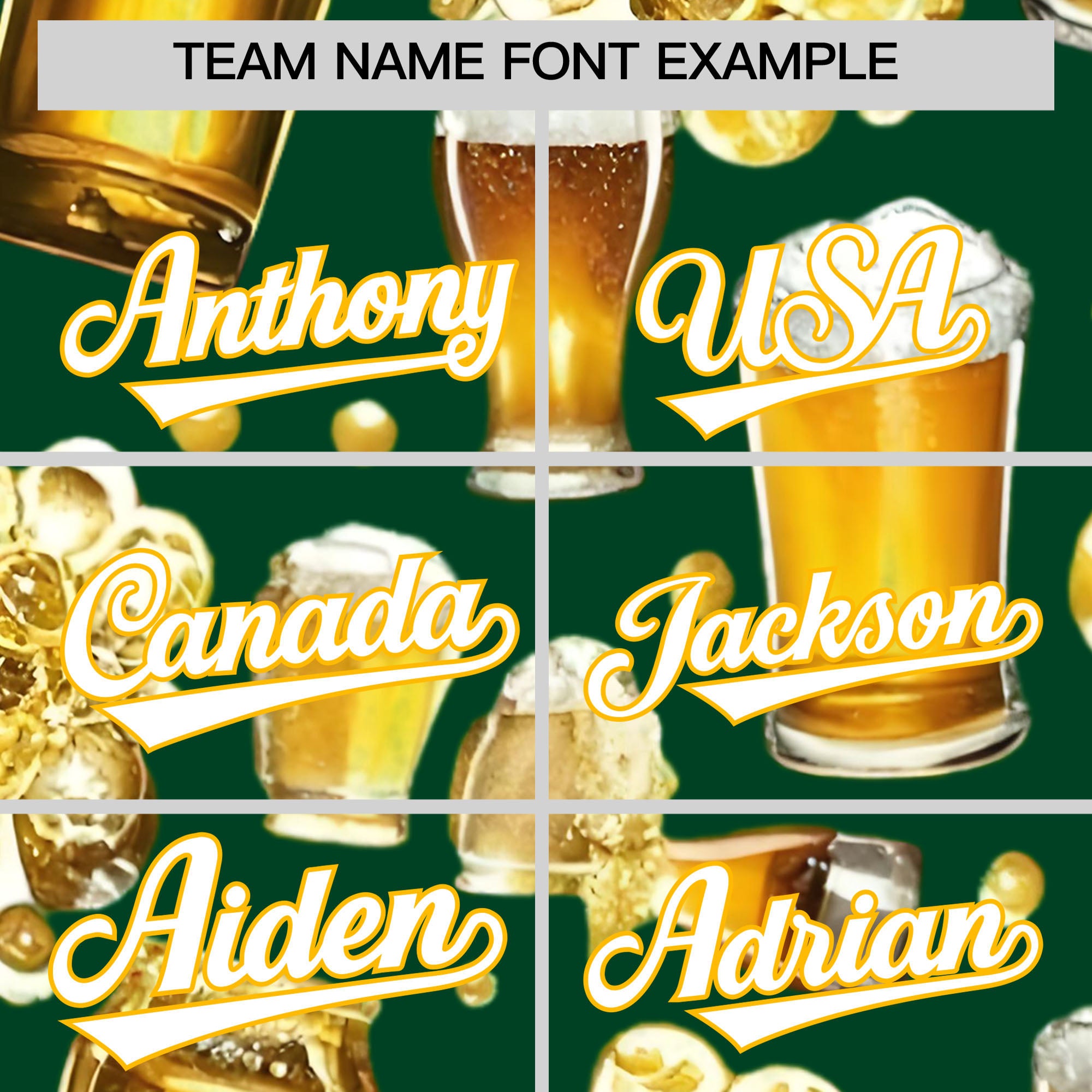 Custom Green Personalized Team Shirts for Parties & Training | KXKSHOP