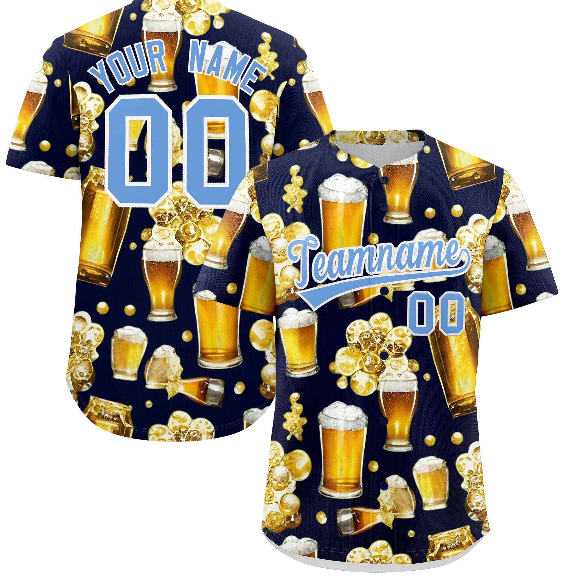Custom Navy Personalized Team Shirts for Parties & Training | KXKSHOP