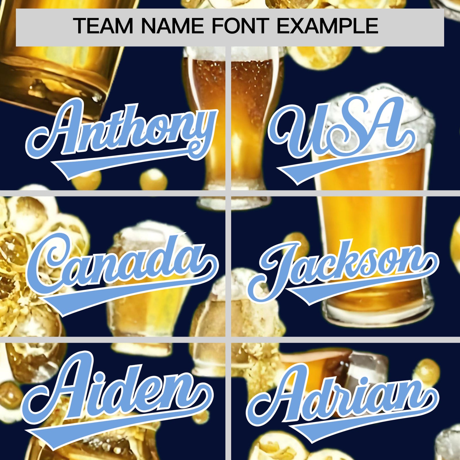 Custom Navy Personalized Team Shirts for Parties & Training | KXKSHOP