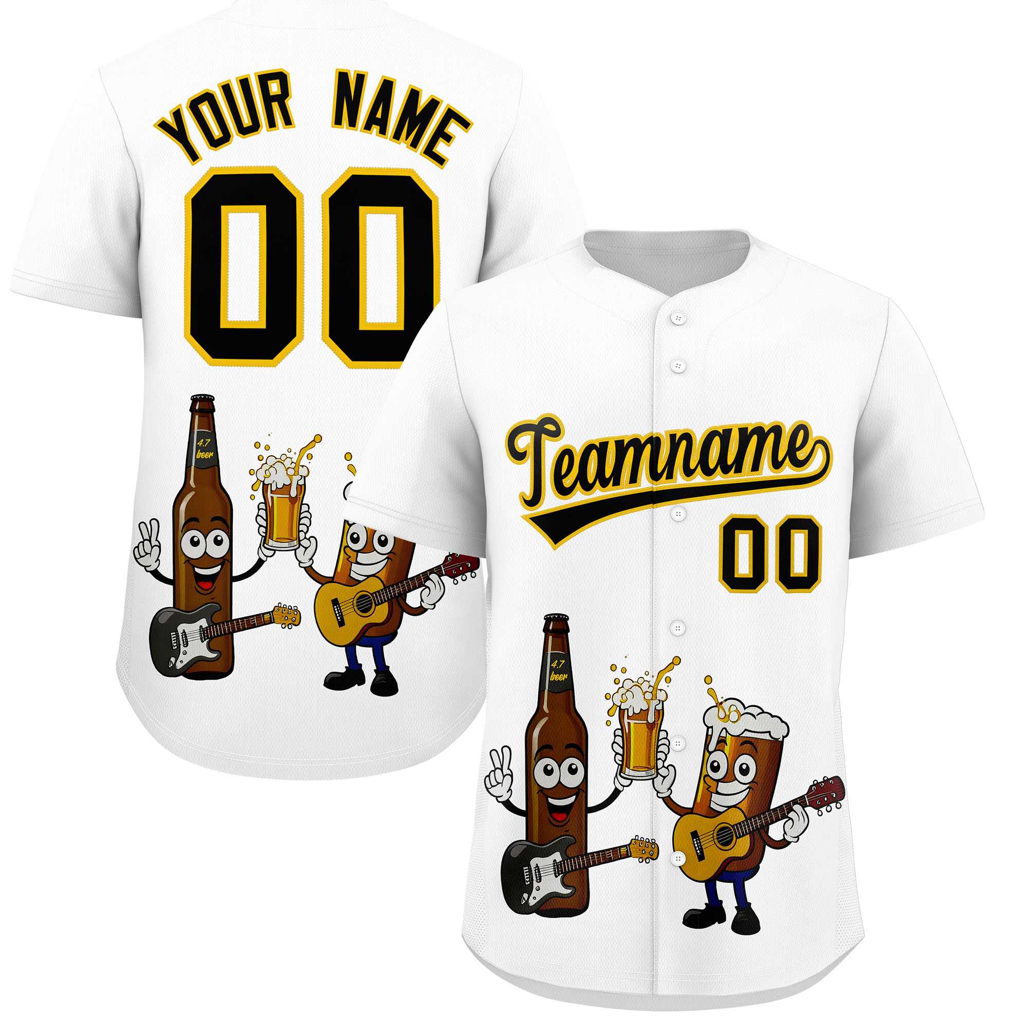 Custom White Personalized Team Shirts for Parties & Training | KXKSHOP