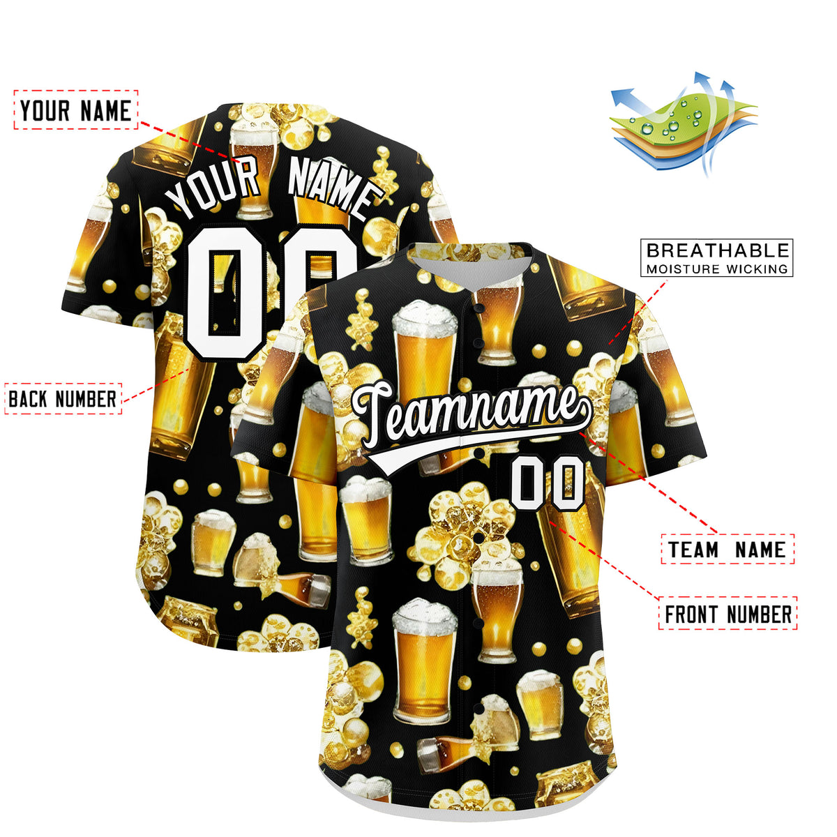 Custom Black Personalized Team Shirts for Parties &amp; Training | KXKSHOP