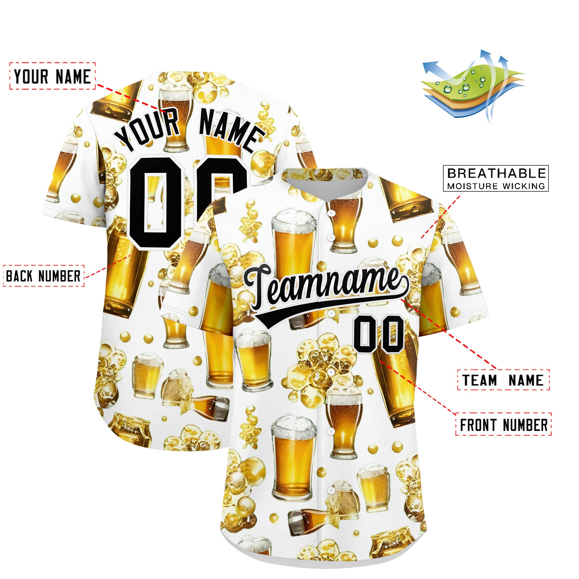 Custom White Personalized Team Shirts for Parties & Training | KXKSHOP