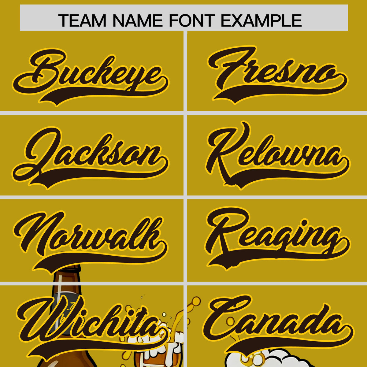 Custom Old Gold Personalized Team Shirts for Parties &amp; Training | KXKSHOP